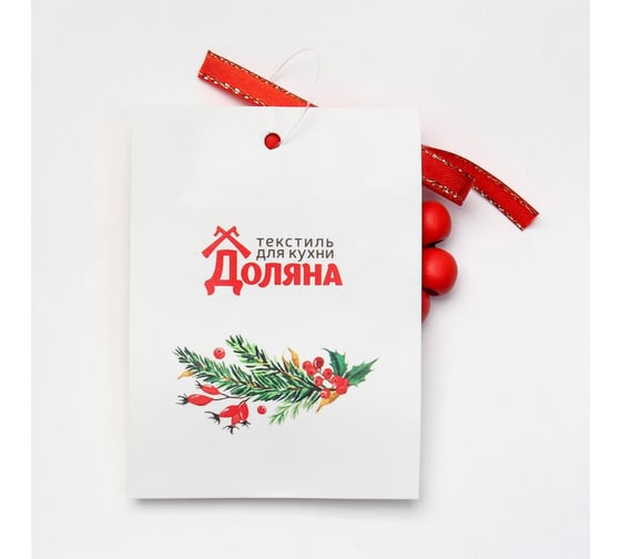 Кольцо для салфеток Доляна Бантик, цвет красный, d 5 см, дерево 9497142