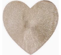 Салфетка сервировочная Доляна сердце цвет золото, d 38 см 9689117