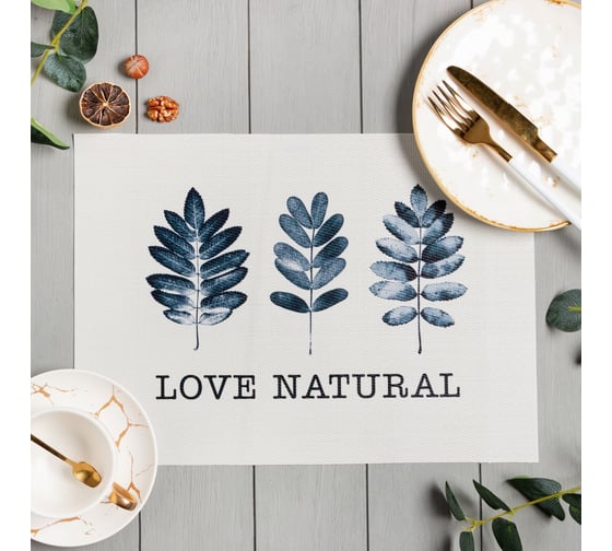 Салфетка Доляна на стол Natural ПВХ 40х29 см 9236161
