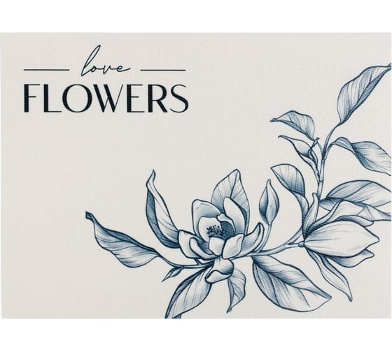 Салфетка Доляна на стол Flowers ПВХ 40х29 см 9236160 1