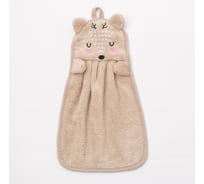 Салфетка декоративная Доляна Олень 25x34 см, 280 г/м2 микрофибра, 100% полиэстер 9949413