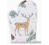 Варежка Доляна Олени, 26х16 см, 100% п/э 9473773