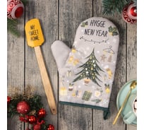 Набор подарочный Доляна "Hygge", варежка-прихватка, лопатка силикон 7104533
