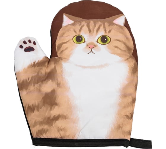 Варежка Доляна Котики "Муся", 24х18 см, 100% п/э 7010452 1