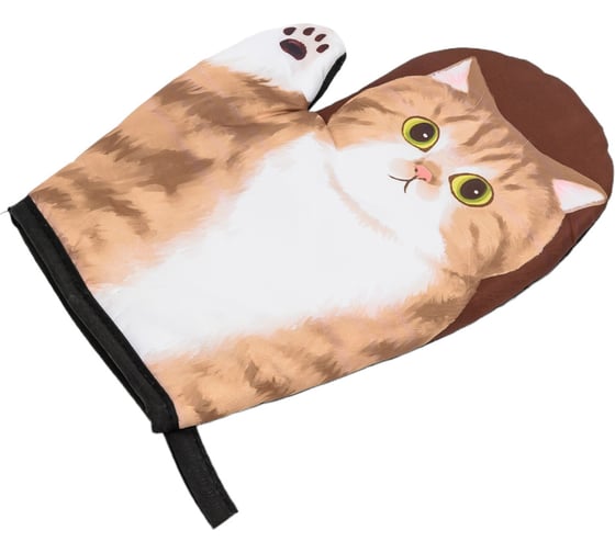 Варежка Доляна Котики "Муся", 24х18 см, 100% п/э 7010452