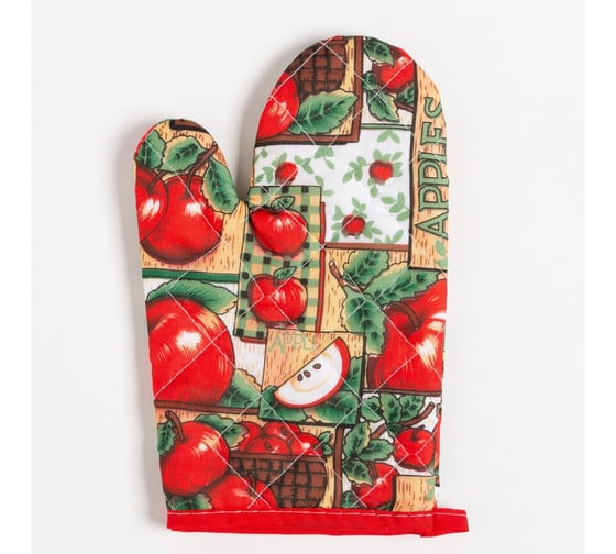 Варежка-прихватка Доляна "Яблоня", 23х15 см, 100% пэ 7357519 1