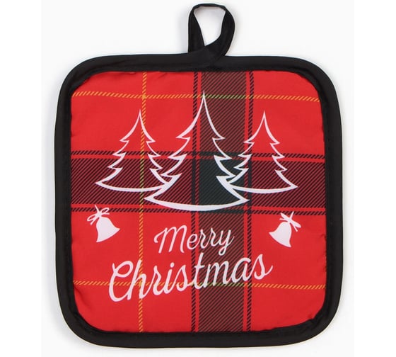 Прихватка Доляна Christmas 17х17 см, 100% п/э 9473778 1