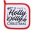 Прихватка Доляна "Holly jolly", 17x17 100% п/э, ватин 250 г/м2 9569078 1