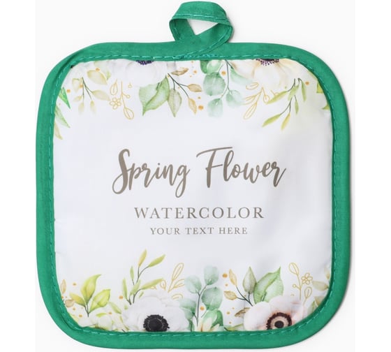 Прихватка Доляна Spring 17х17 см, 100% п/э 9687358 1