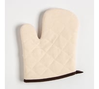 Варежка Доляна цвет бежевый, 21х16 см, 100% хлопок 9241952