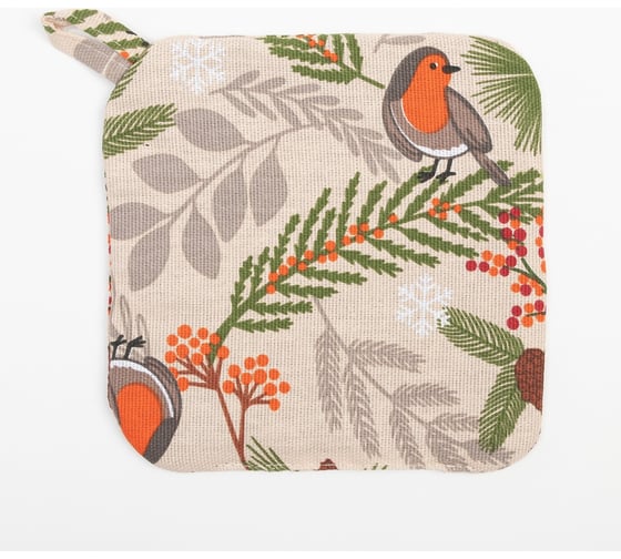 Прихватка Доляна Bullfinch 19x19 см, 100% хлопок, ватин 250 г/м2 9082564 1
