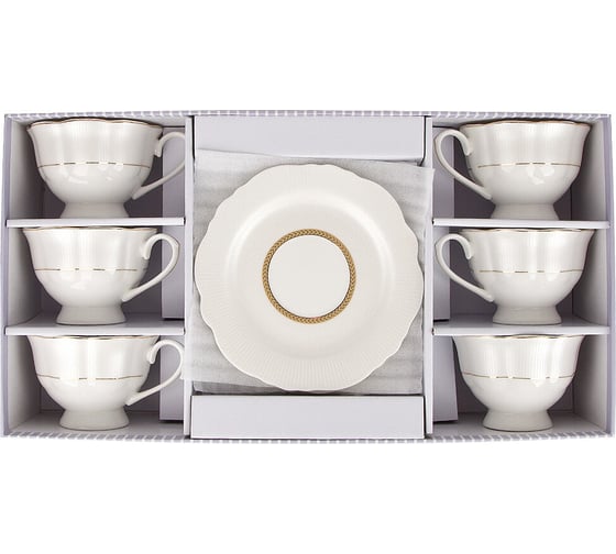 Чайный набор Nouvelle 12 предметов на 6 персон White chic, 190 мл 0970019
