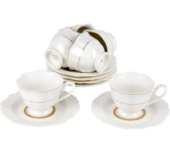 Кофейный набор Nouvelle 12 предметов на 6 персон White chic, 90 мл 0970020 1