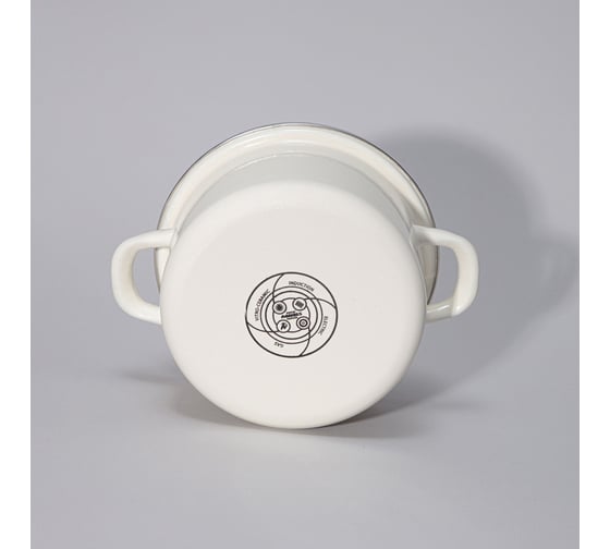 Кастрюля эмалированная Agness с эмалирвоанной крышкой серия Charm 1.8 л, 18x9,5 см 934-594