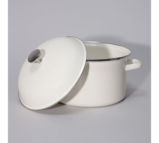 Кастрюля эмалированная Agness с эмалирвоанной крышкой серия Charm 3,5 л, 22x12,5 см 934-596