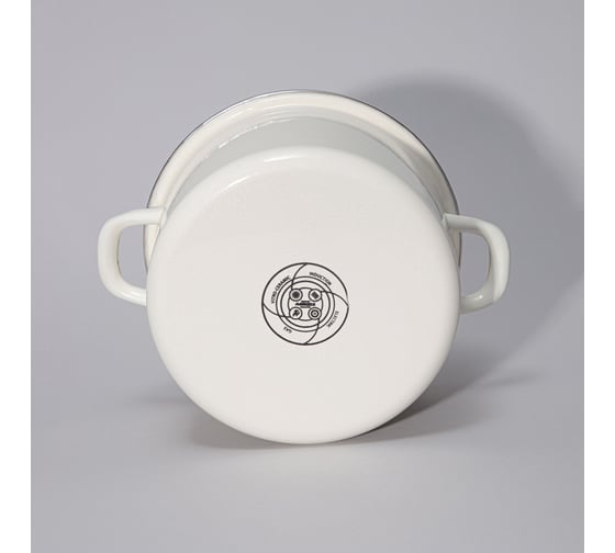 Кастрюля эмалированная Agness с эмалирвоанной крышкой серия Charm 3,5 л, 22x12,5 см 934-596