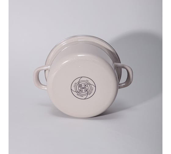 Кастрюля эмалированная Agness с эмалирвоанной крышкой серия Charm 1.8 л, 18x9,5 см 934-604