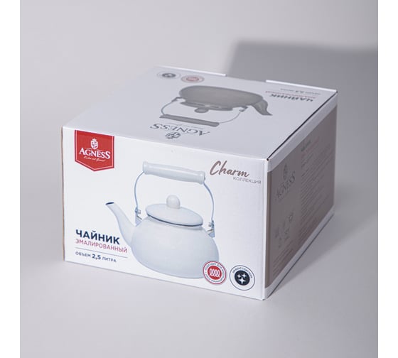 Чайник эмалированный Agness серия Charm, 2,5 л 934-591