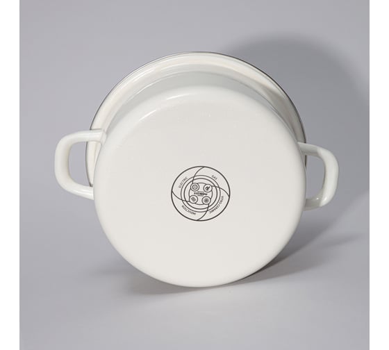 Кастрюля эмалированная Agness с эмалирвоанной крышкой серия Charm 2.6 л, 22x10 см 934-595