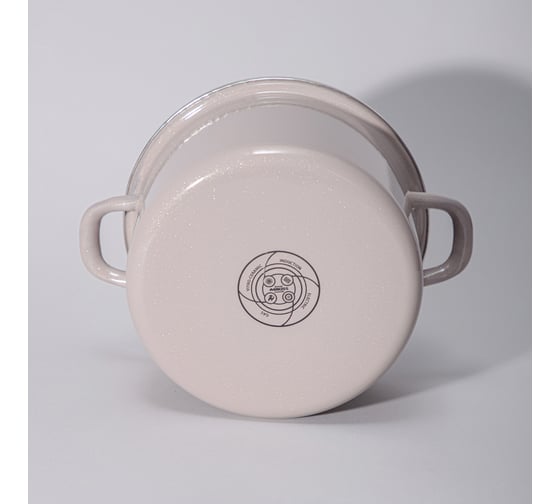 Кастрюля эмалированная Agness с эмалирвоанной крышкой серия Charm 3,5 л, 22x12,5 см 934-606