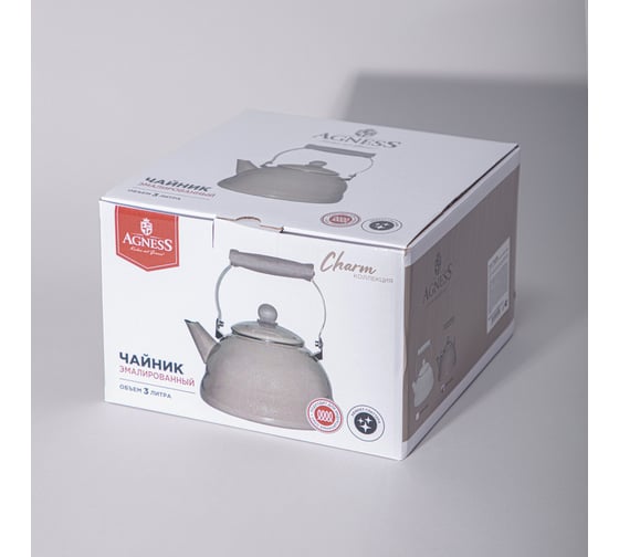 Чайник эмалированный Agness серия Charm, 3,0 л 934-602