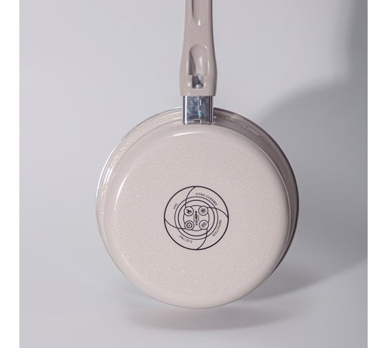 Ковш эмалированный Agness с эмалирвоанной крышкой серия Charm, 1,5 л, 18x8см 934-607