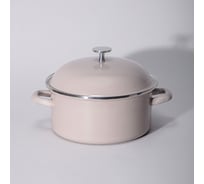 Кастрюля эмалированная Agness с эмалирвоанной крышкой серия Charm 2.6 л, 22x10 см 934-605