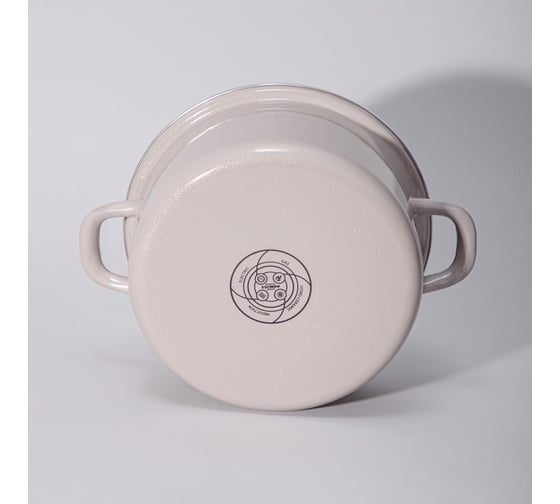 Кастрюля эмалированная Agness с эмалирвоанной крышкой серия Charm 2.6 л, 22x10 см 934-605