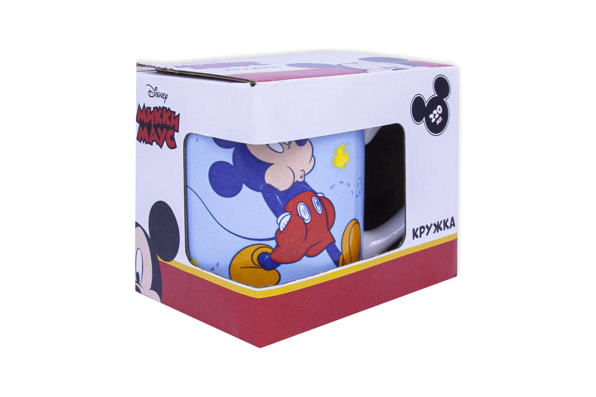 Кружка в подарочной упаковке ND Play Mickey Mouse (Микки Маус) 220 мл,  дизайн 4, фарфор 293858 - выгодная цена, отзывы, характеристики, фото -  купить в Москве и РФ