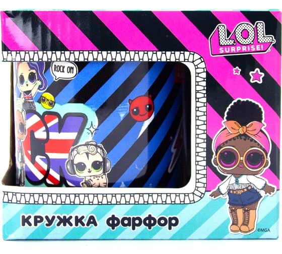Кружка ND Play 220 мл Л.О.Л. СЮРПРАЙЗ АБЦД, в подарочной упаковке, фарфор 285161