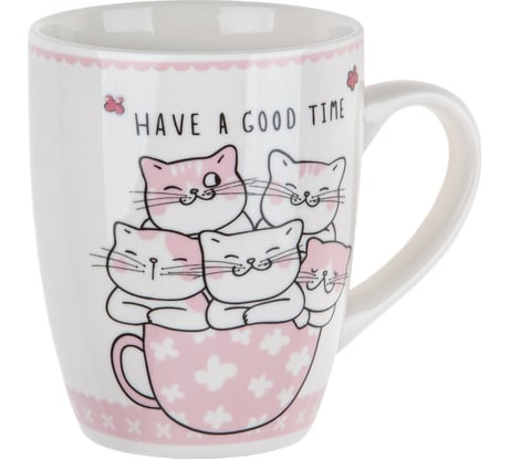 Кружка PERFECTO LINEA керамическая, 360 мл, ANIMAL FRIENDS-3, 30-063443