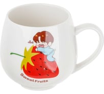 Кружка PERFECTO LINEA керамическая, 350 мл, Sweet fruits, клубника 17-301114