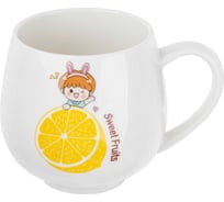 Кружка PERFECTO LINEA керамическая, 350 мл, Sweet fruits, лимон 17-301111