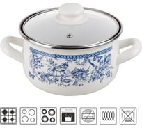 Кастрюля PERFECTO LINEA стальная, эмалированная, 3.8 л, серия Мон Жардин, 50-832438