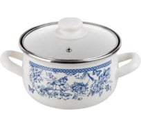 Кастрюля PERFECTO LINEA стальная, эмалированная, 2.8 л, серия Мон Жардин, 50-832428