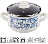 Кастрюля PERFECTO LINEA стальная, эмалированная, 2.1 л, серия Мон Жардин, 50-832421