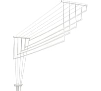 Сушилка для белья PERFECTO LINEA потолочная, алюминиевая, телескопическая 1,2-2,0 м, 5 стержней, белая 36-001220