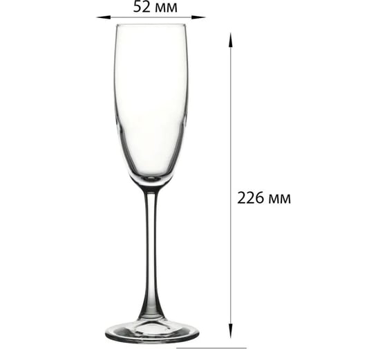 Бокал Pasabahce PSB 175 мл, 6 шт., ЭНОТЕКА (г. Бор) 44688