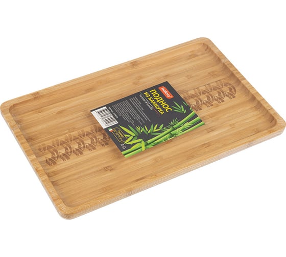 Поднос из бамбука Mallony foresta di bambu 35x22x1.9 см 106473