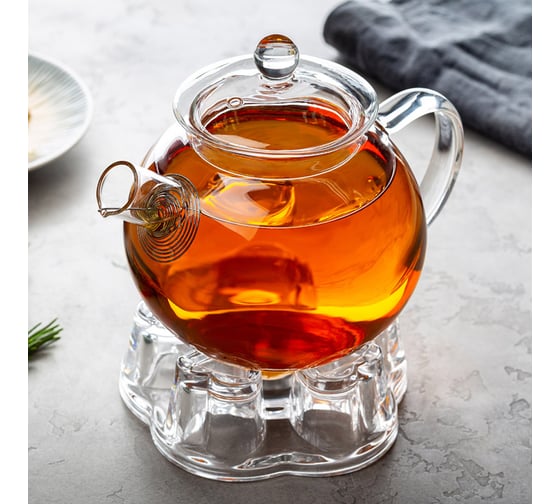 Подставка под заварочный чайник Mallony aroma стеклянная, 12.5x5х14 см 106475