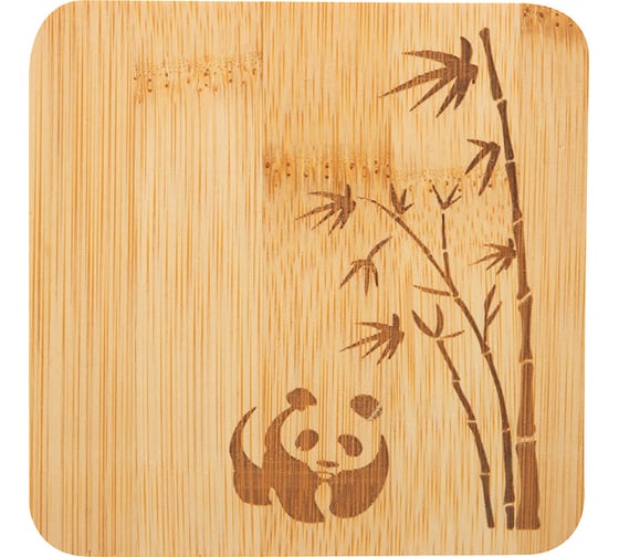 Набор из 3 подставок под горячее из бамбука Mallony foresta di bambu 10x10x0.8 см 985990