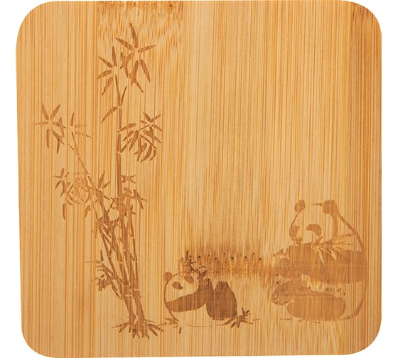 Набор из 3 подставок под горячее из бамбука Mallony foresta di bambu 10x10x0.8 см 985990