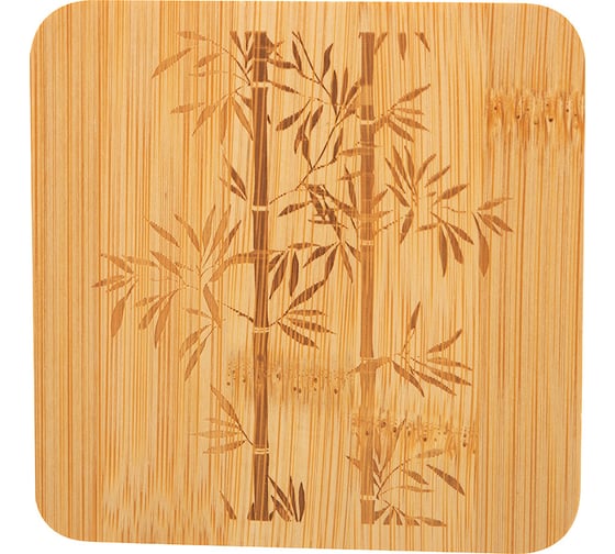 Набор из 3 подставок под горячее из бамбука Mallony foresta di bambu 10x10x0.8 см 985990