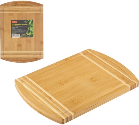 Разделочная доска из бамбука Mallony foresta di bambu 28x19.5x1.5 см 986066