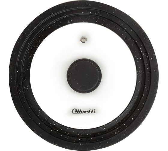 Крышка стеклянная Olivetti GLU20, black marble