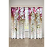 Фотошторы Guten Morgen Габардин, Орхидея 145x260 см 2 шт НФ-Магн-145-260-2