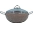 Кастрюля OMS collection 28x11,5 см, 6.6 л, с АПП, с крышкой стеклянной, коричневый, арт. 3141-28-Bn 1