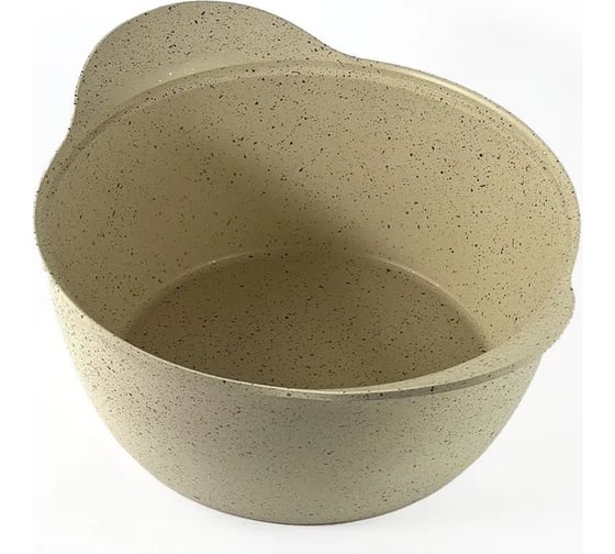 Кастрюля OMS collection 26x13 см, 5.6 л, с АПП, с крышкой стеклянной, айвори, арт. 3120.01.11-26-IVR