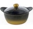 Кастрюля OMS collection 26x13 см, 5.6 л, с АПП, с крышкой стеклянной, черный/золотой, арт. 3120.01.11-26-Gd 2