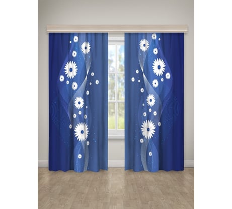 Фотошторы Guten Morgen Цветочный ансамбль 145x260 см 2 шт НФ-ЦА-145-260